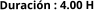 Duración : 4.00 H